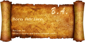 Born Adrienn névjegykártya