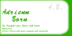 adrienn born business card